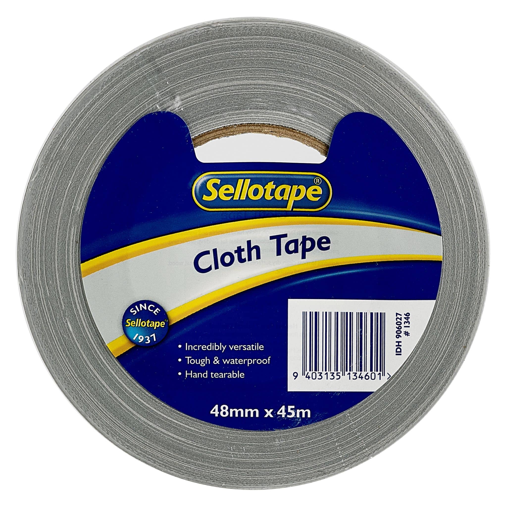 Sellotape 1346 Cloth Tape Silver 48mmx45m