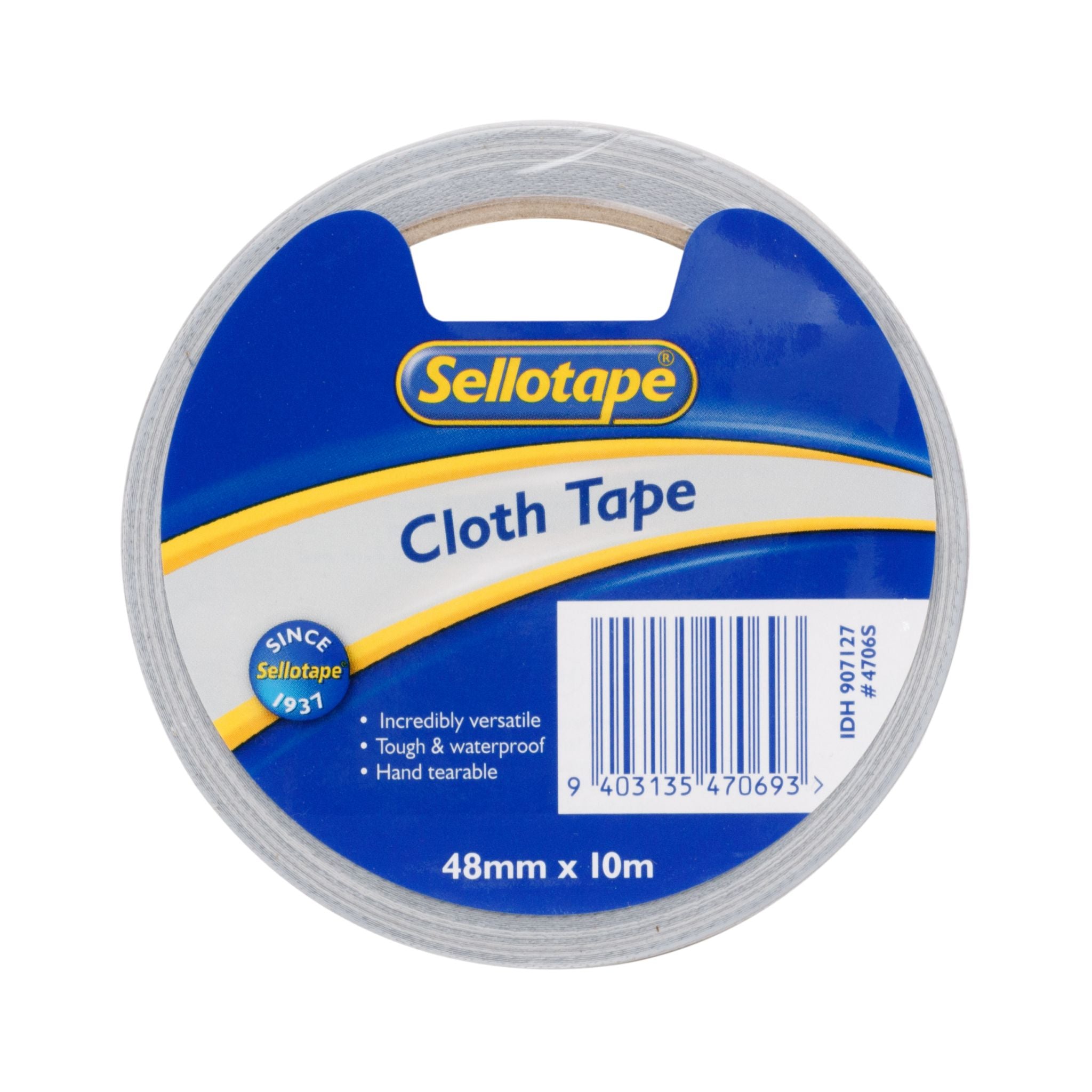 Sellotape 4706S Cloth Tape Silver 48mmx10m