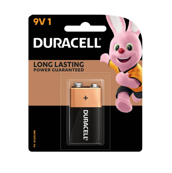 Duracell Coppertop Alkaline 9V Battery