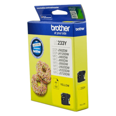 Brother LC233 Yellow Ink Cart