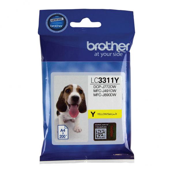 Brother LC3311Y Yellow Ink