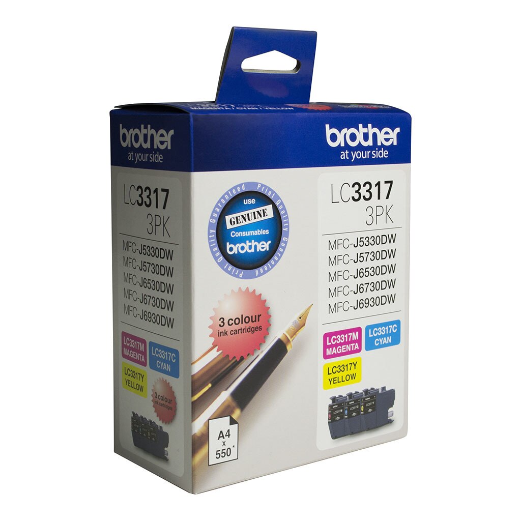 Brother LC3317 CMY Colour Pack