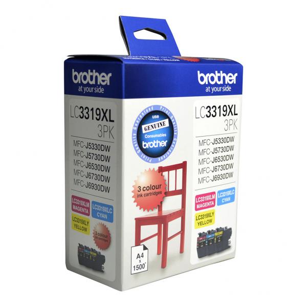 Brother LC3319XL CMY 3 Colour Pack