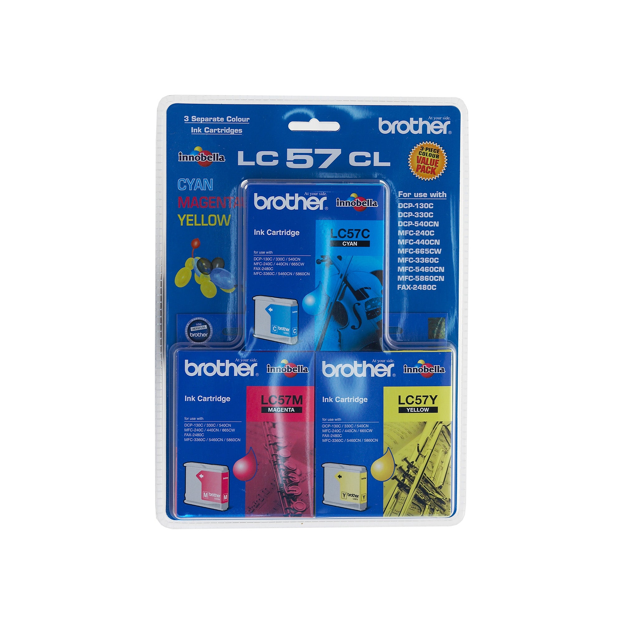 Brother LC57 CMY Colour Pack