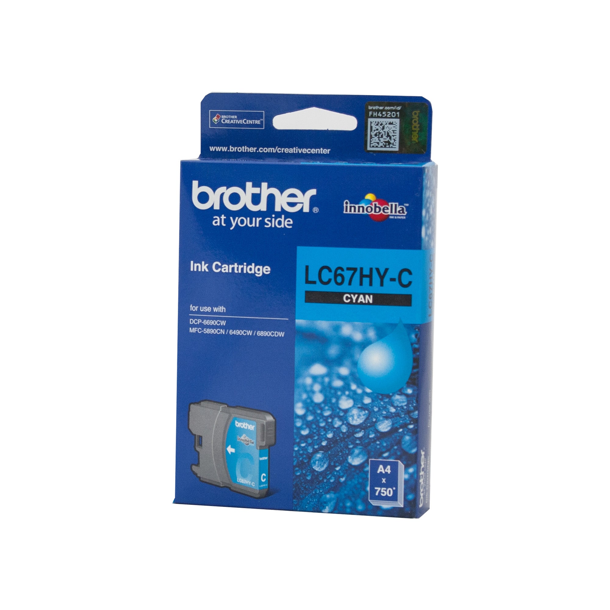 Brother LC67HY High Yield Cyan Ink Cart