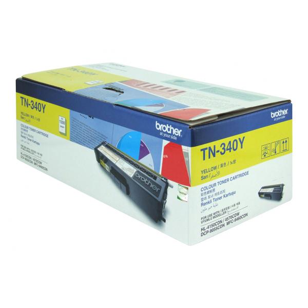 Brother TN340 Yellow Toner Cart