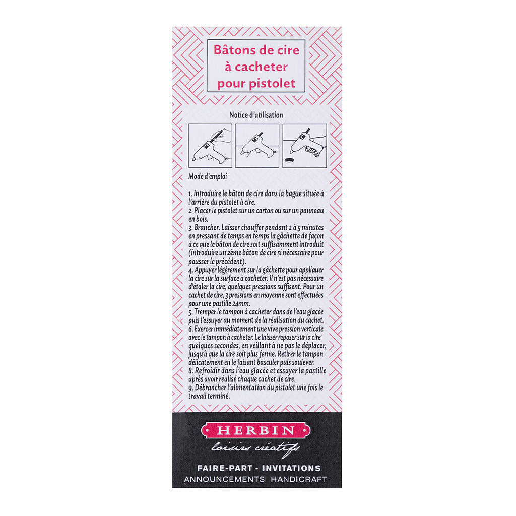 Herbin Wax Gun Sticks Gold, Pack of 6