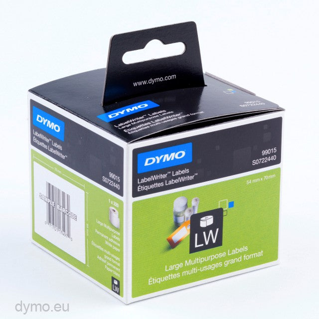 Dymo 99015 Large Multi-functional / diskette labels 54 x 70mm S0722440