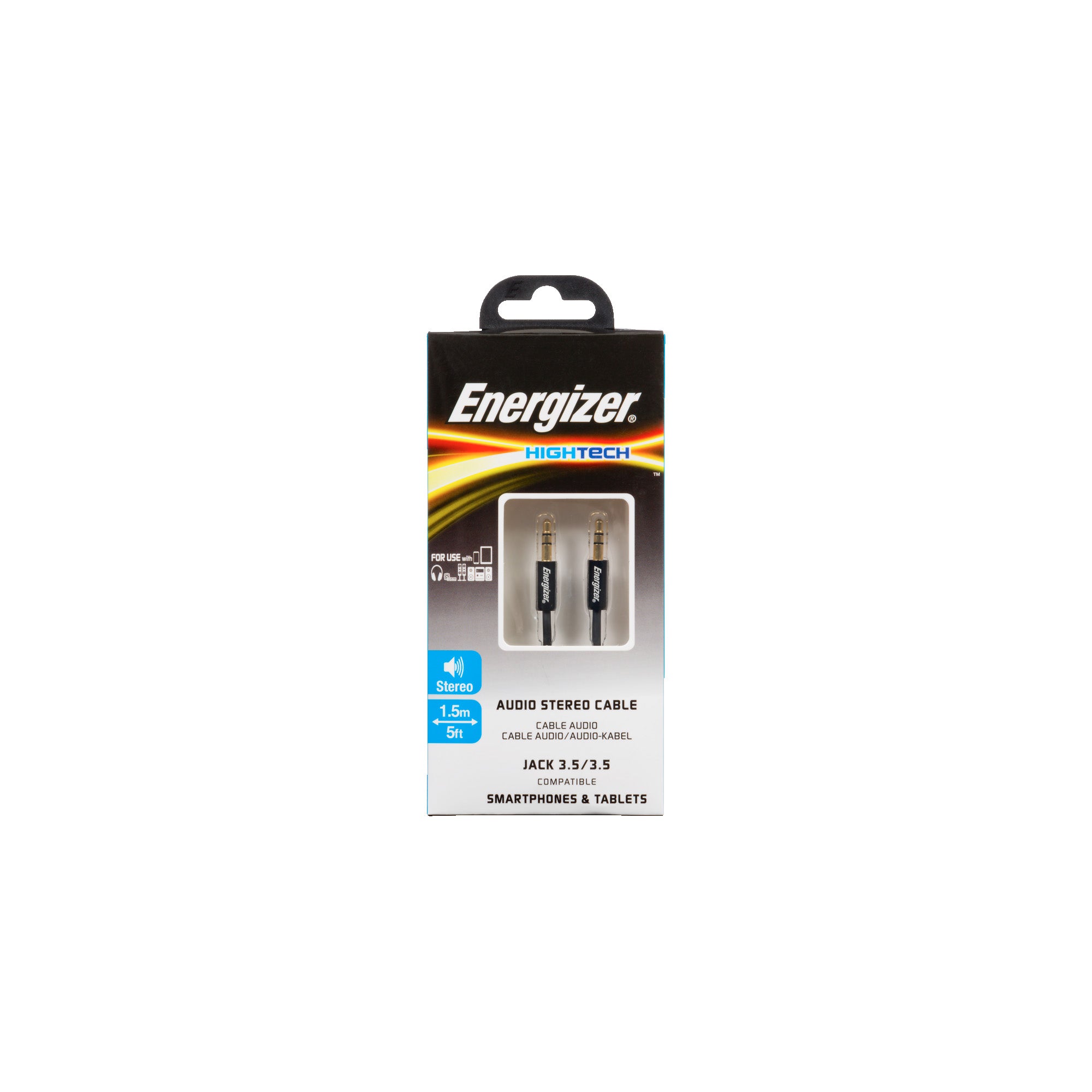 Energizer Audio Cable Jack 1.5m