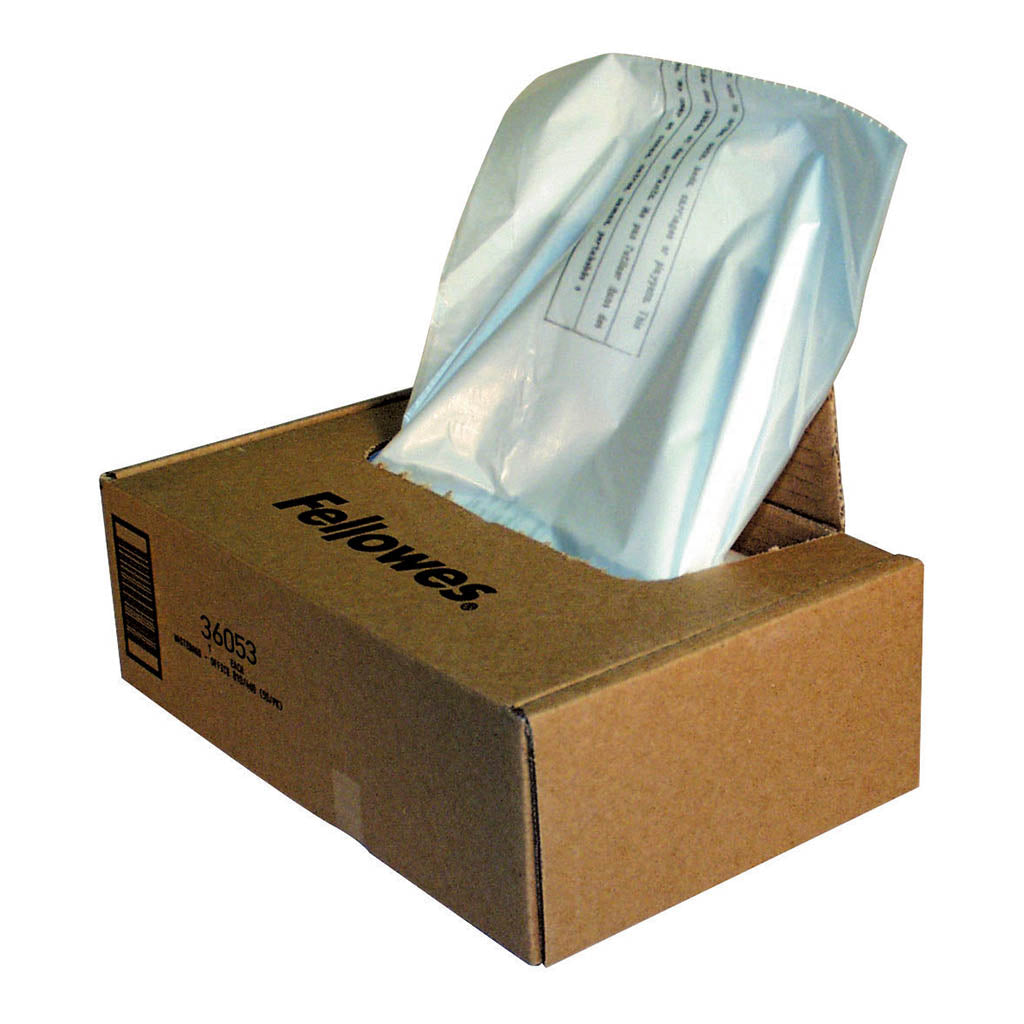 Fellowes Shredder - Wastebags - up to 34 litres Pack 100