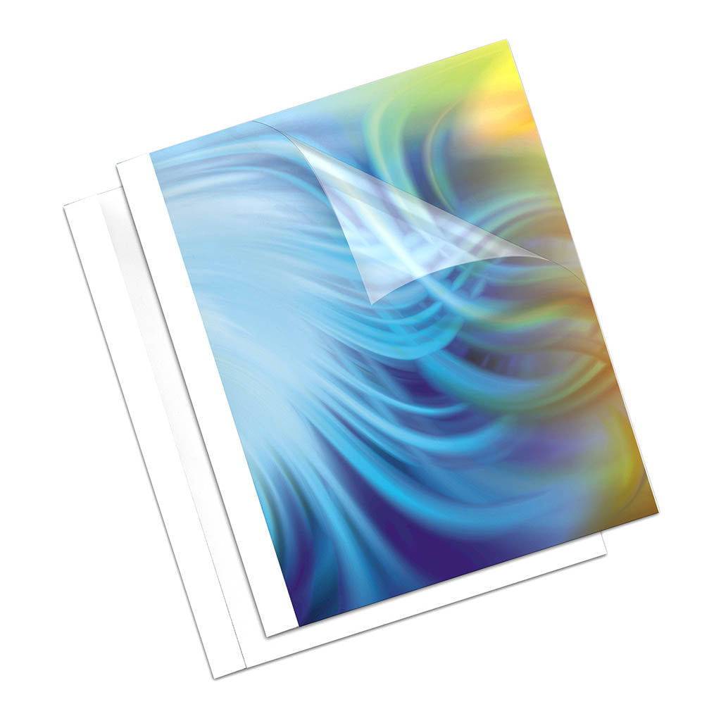 Fellowes Binding Covers - Thermal - A4 - 20mm Gloss Back - White Pack 50