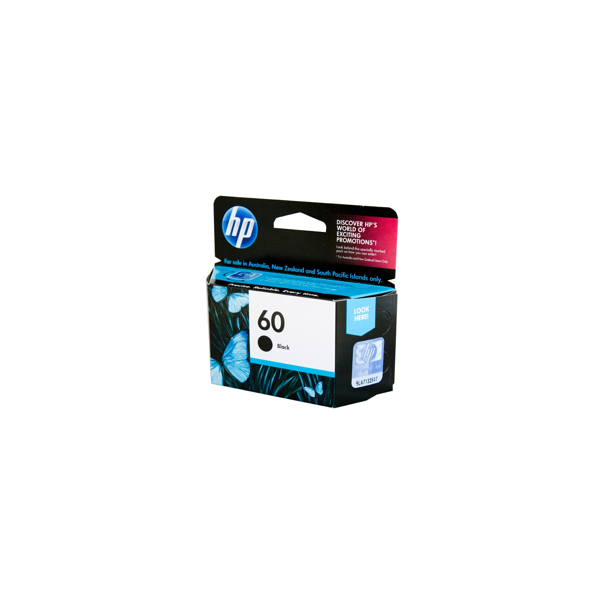 HP #60 Black Ink CC640WA