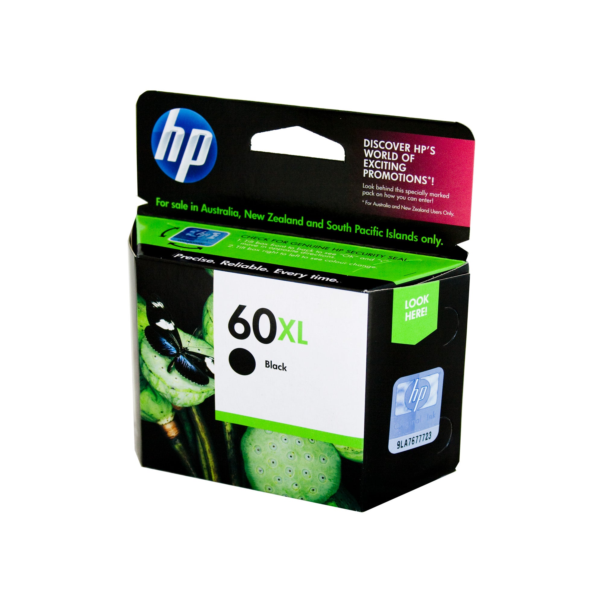 HP #60XL Black Ink CC641WA
