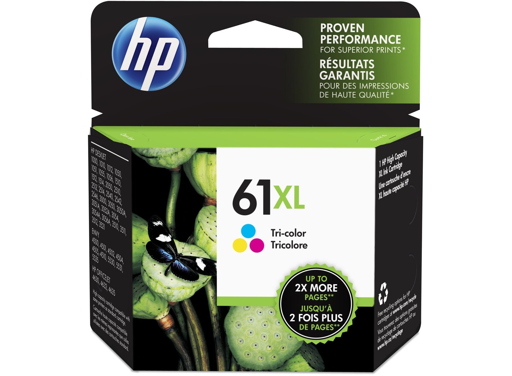 HP 61XL Tri Col Ink CH564WA