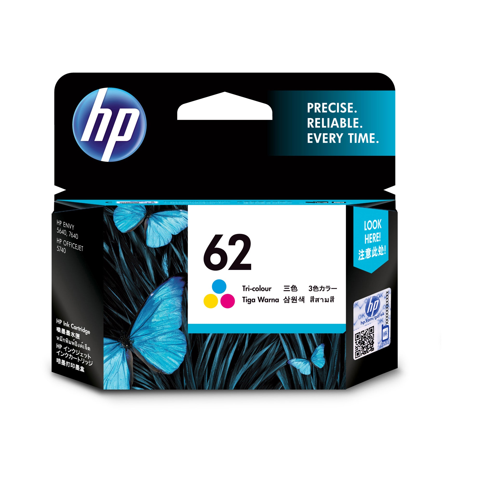 HP 62 Tri Col Ink C2P06AA