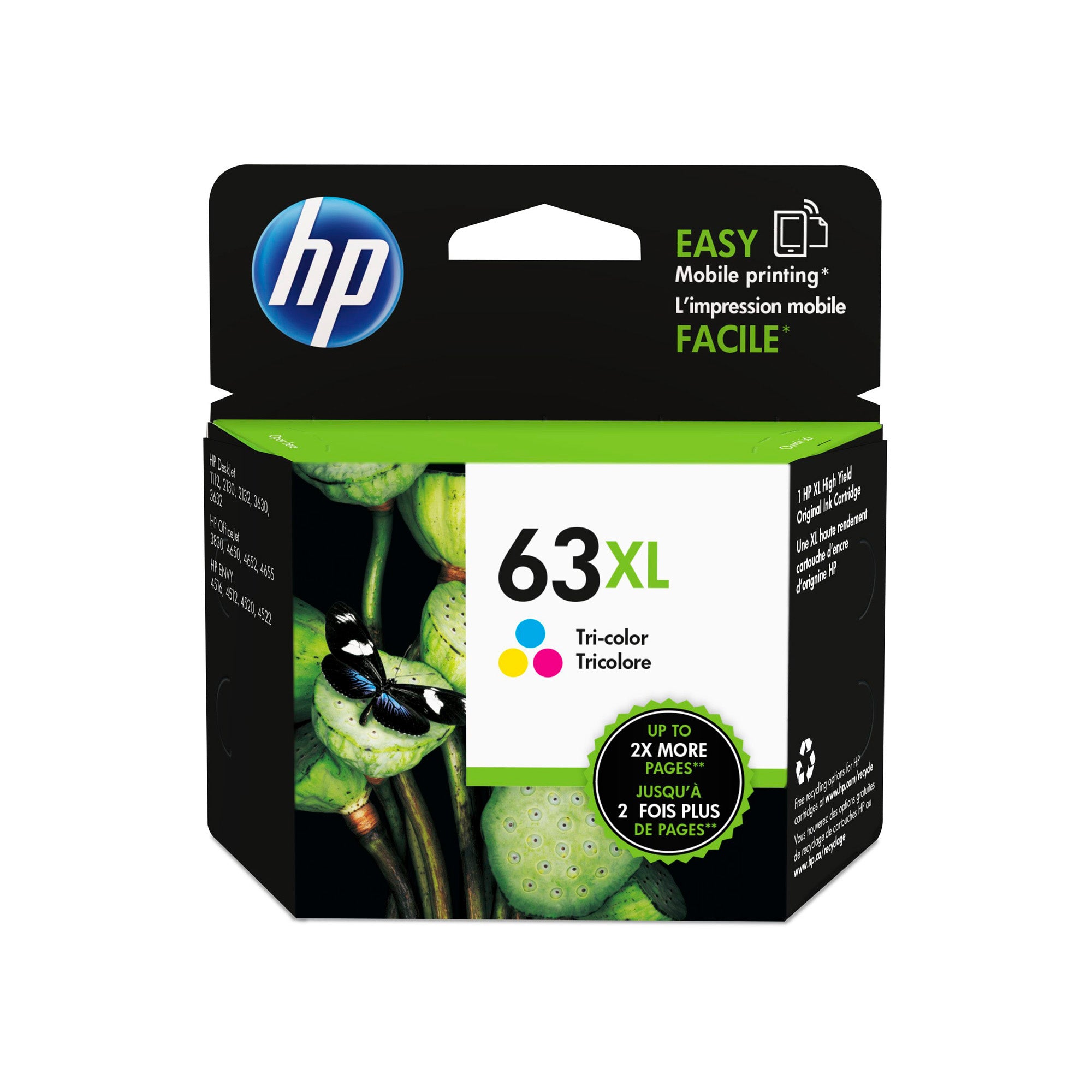 HP 63XL Tri Col Ink F6U63AA (330 A4 Pages)