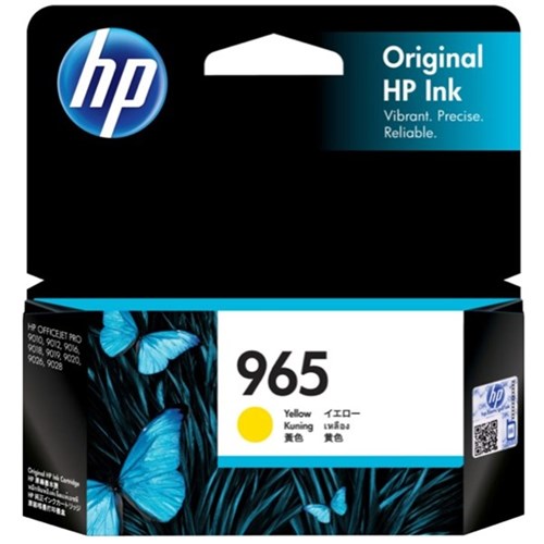 HP 965 Yellow Inkjet Cartridge 3JA79AA