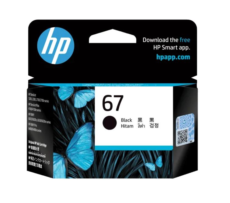 HP 67 Black Original Ink 3YM56AA