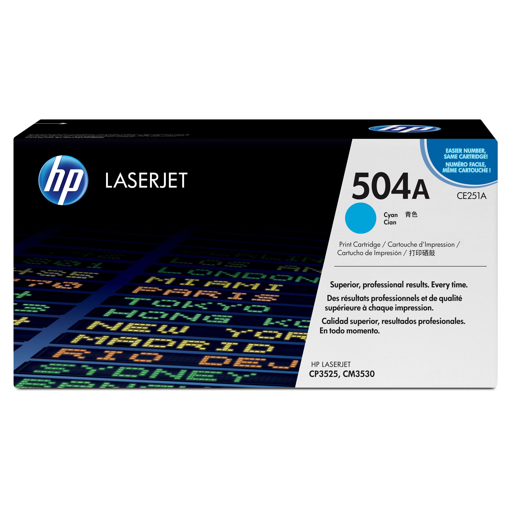 HP #504A Cyan Toner CE251A