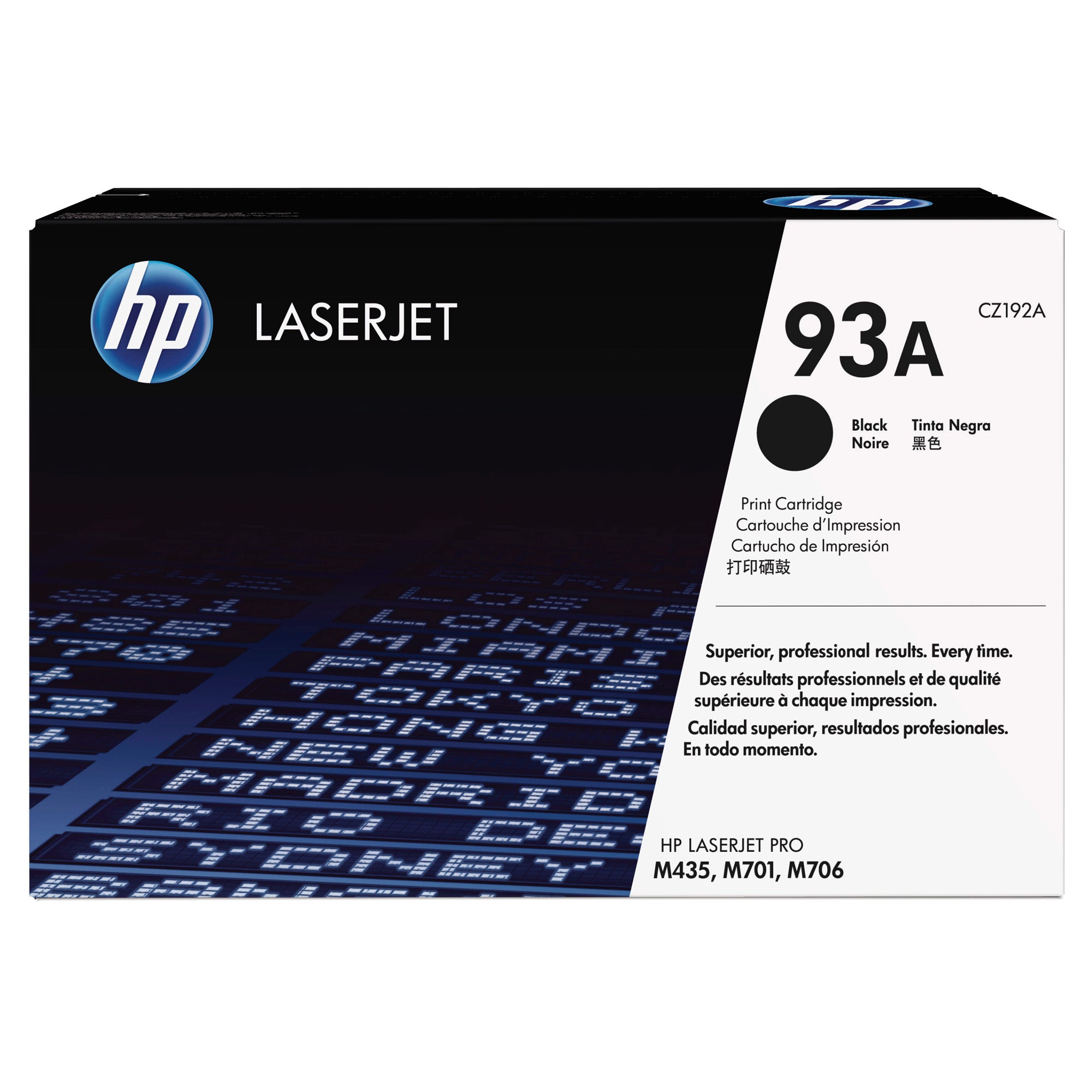 HP #93A Black Toner CZ192A