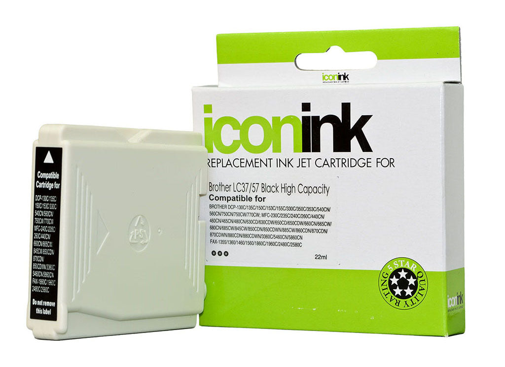 Icon Compatible Brother LC37/LC57 Black Ink Cartridge