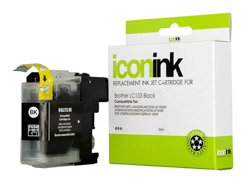 Icon Compatible Brother LC133 Black Ink Cartridge