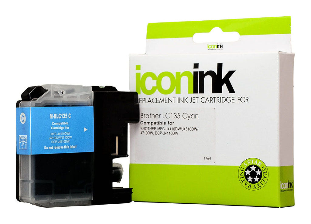 Icon Compatible Brother LC135XL Cyan Ink Cartridge