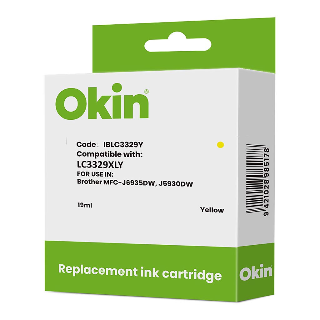 Okin Compatible Brother LC3329XL Yellow Ink Cartridge