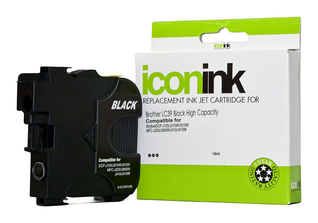 Icon Compatible Brother LC39 Black Ink Cartridge