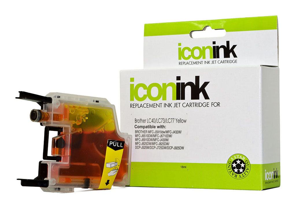 Icon Compatible Brother LC77/LC73/LC40 Yellow Ink Cartridge