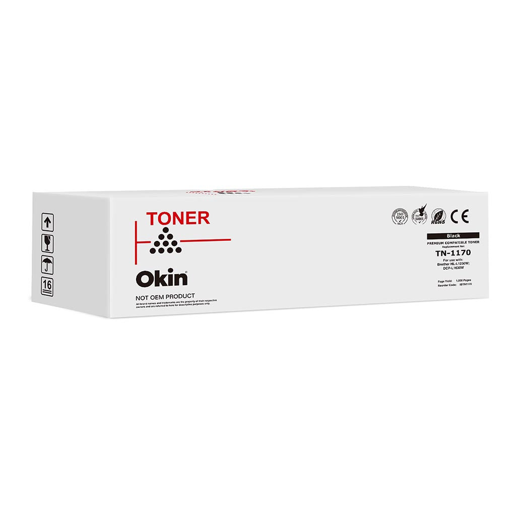 Okin Compatible Brother TN1170 Black Toner Cartridge