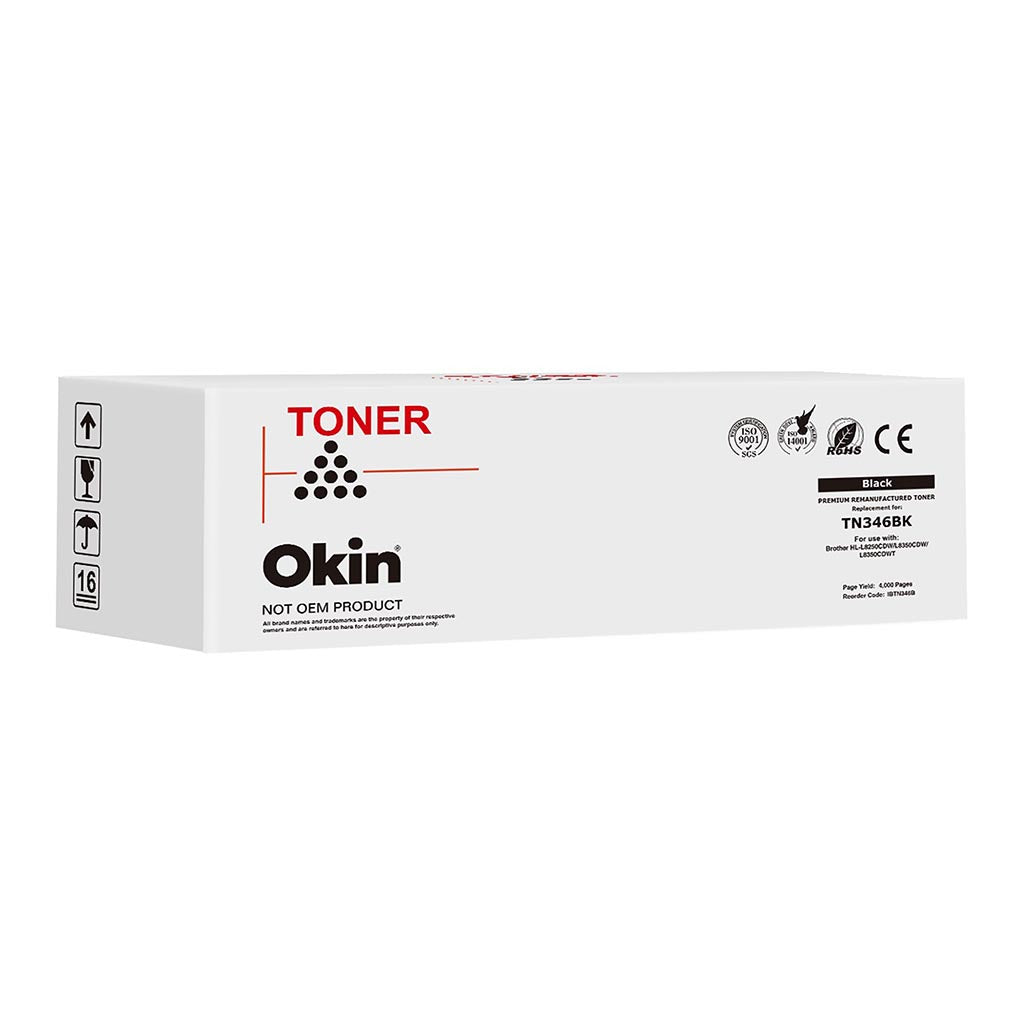 Okin Compatible Brother TN346 Black Toner Cartridge