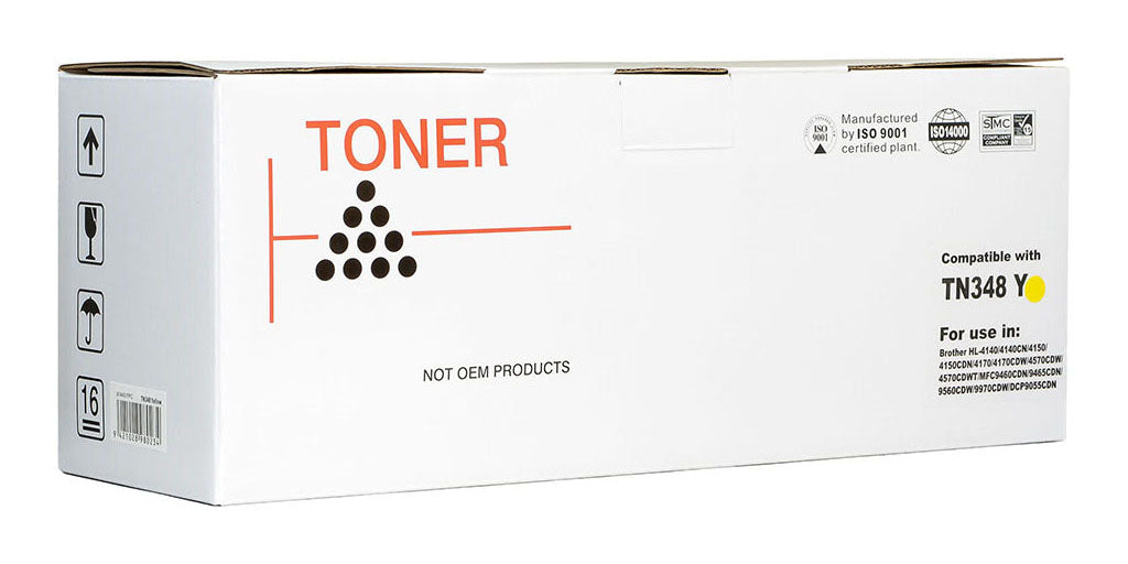 Icon Compatible Brother TN348 Yellow Toner Cartridge