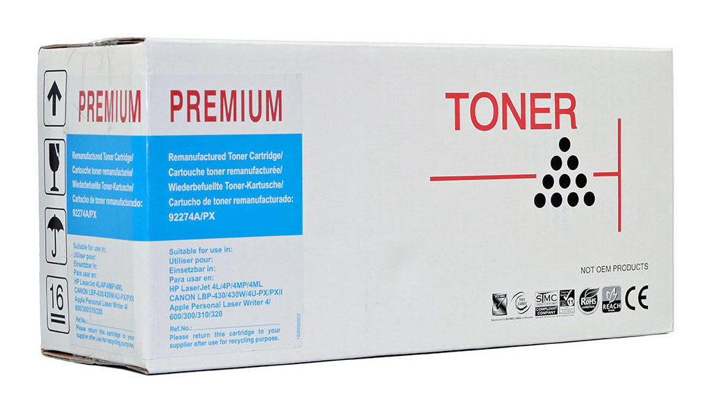 Icon Remanufactured HP 92274A Black Toner Cartridge