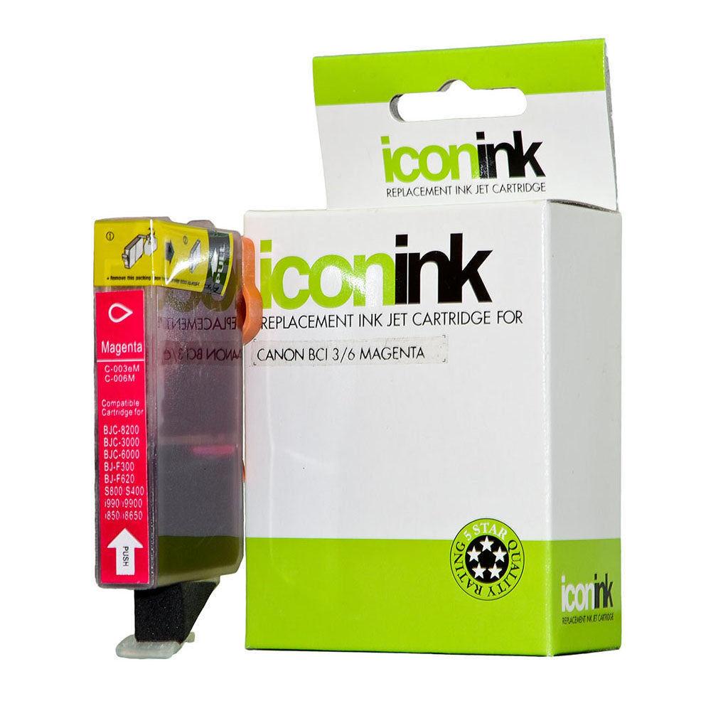 Icon Compatible Canon BCi-3/6 Magenta Ink Cartridge