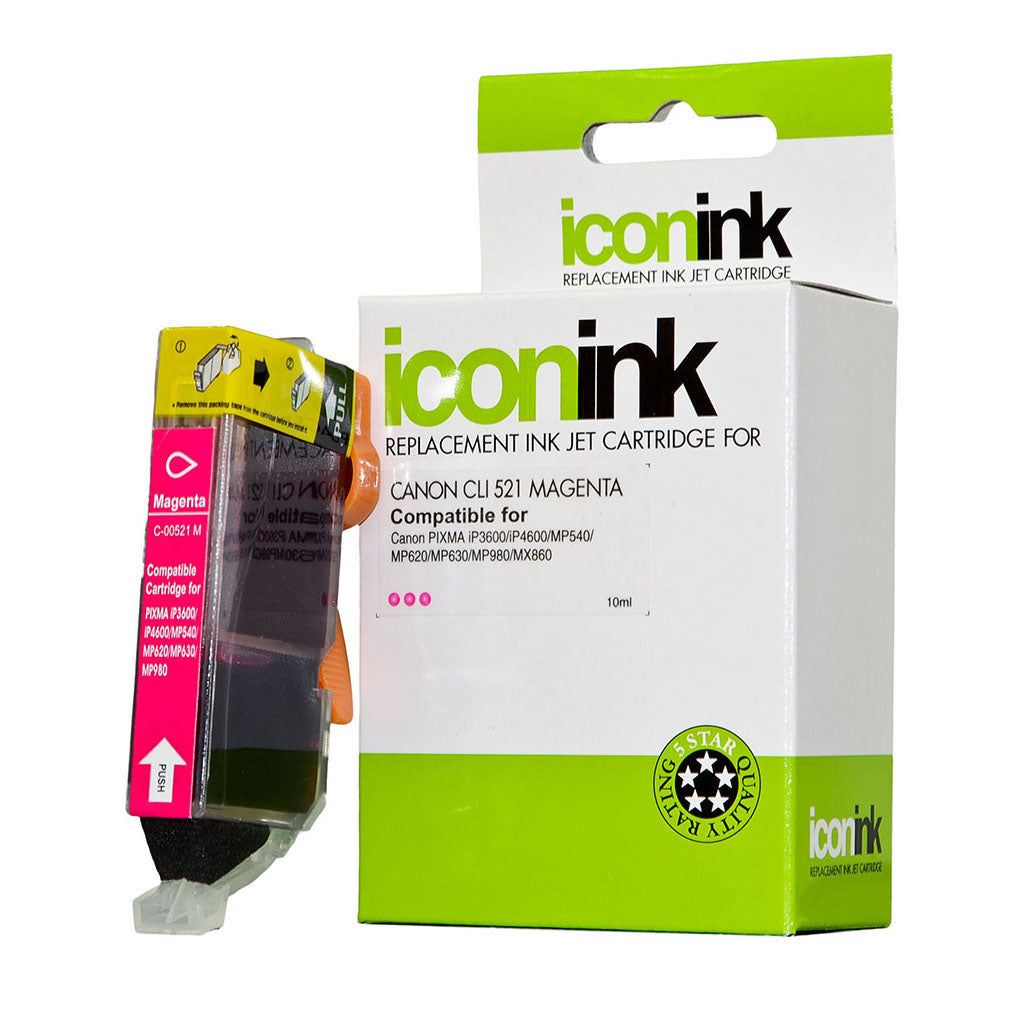 Icon Compatible Canon CLi-521 Magenta Ink Cartridge