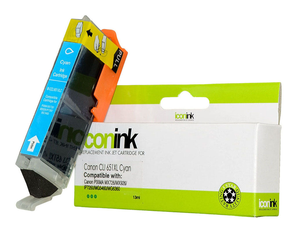 Icon Compatible Canon CLI-651XL Cyan Ink Cartridge