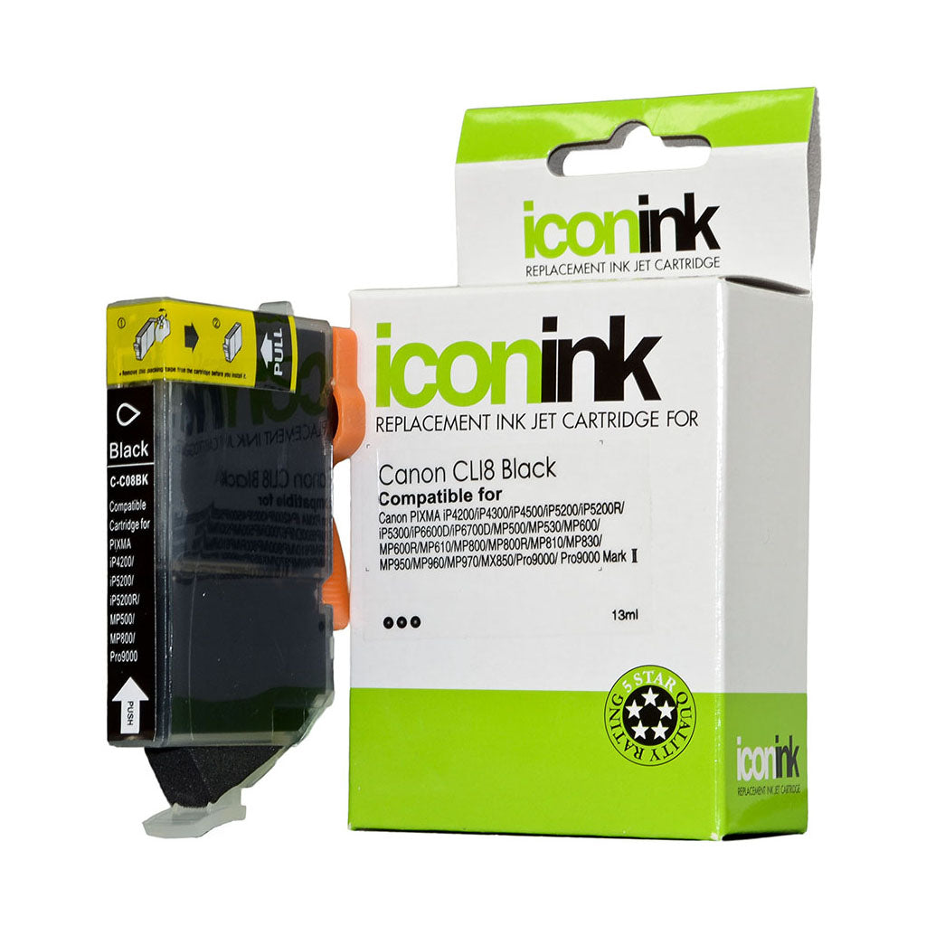 Icon Compatible Canon CLi-8BK Black Ink Cartridge