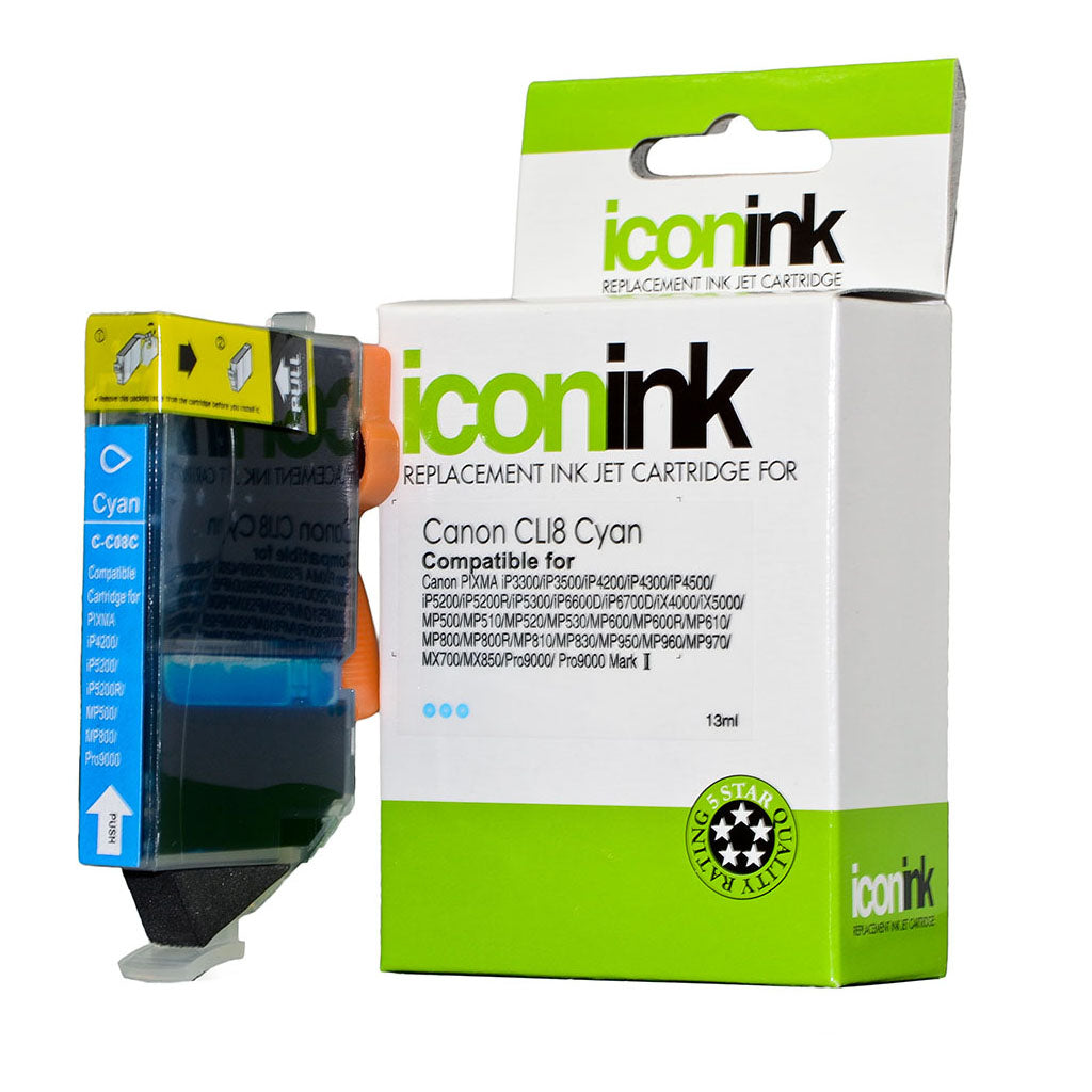 Icon Compatible Canon CLi-8C Cyan Ink Cartridge