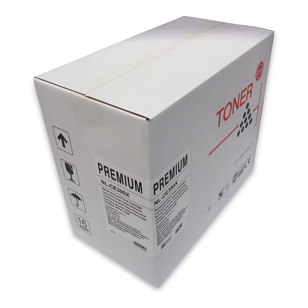 Icon Compatible HP CE390X Black Toner Cartridge - High Capacity