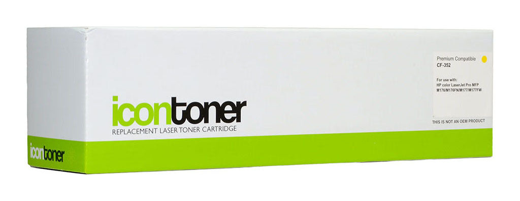 Icon Compatible HP CF352A Yellow Toner Cartridge (130A)