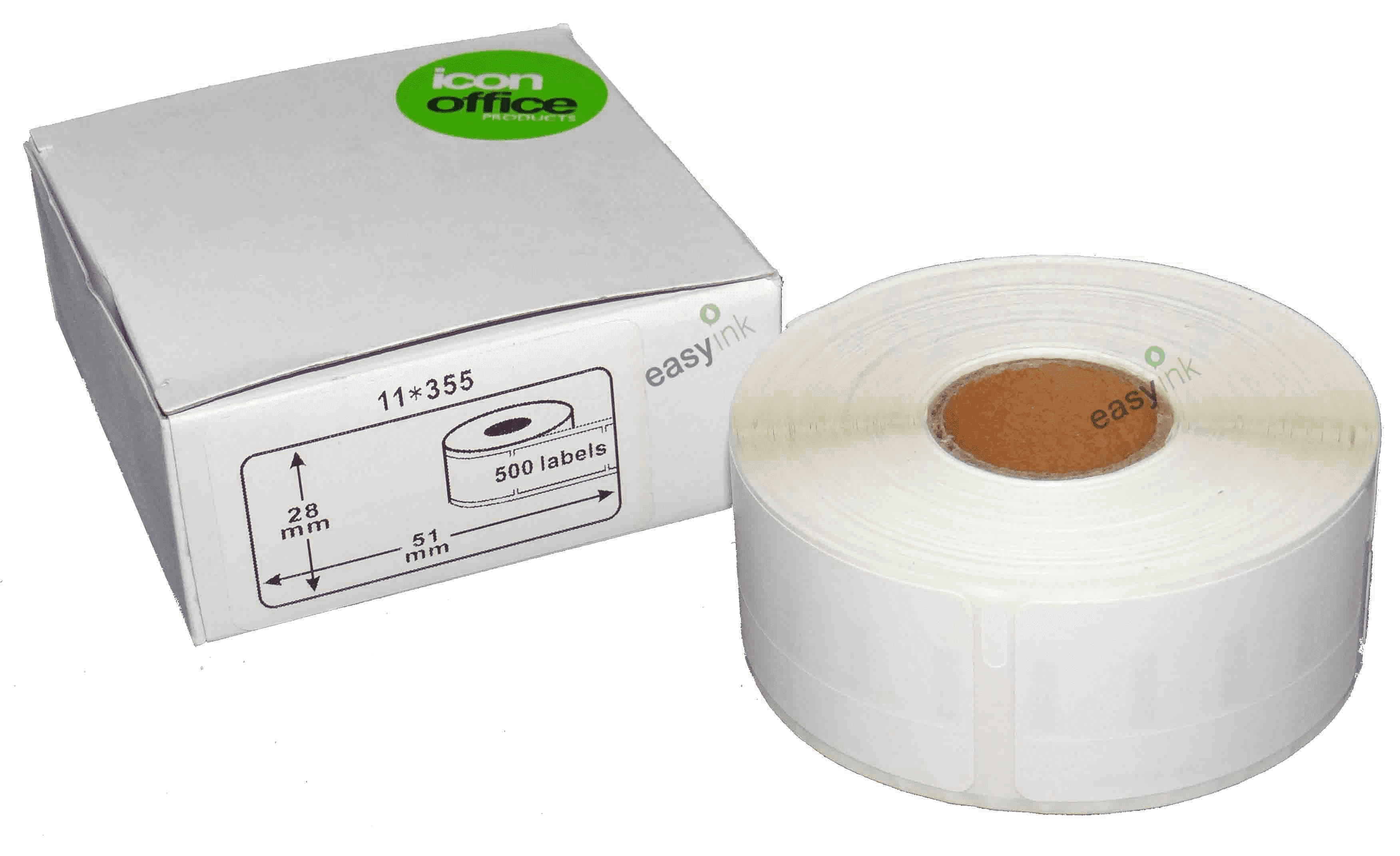 Icon Compatible Dymo LW Labels 51 x 19mm 500pcs/per roll - Removable