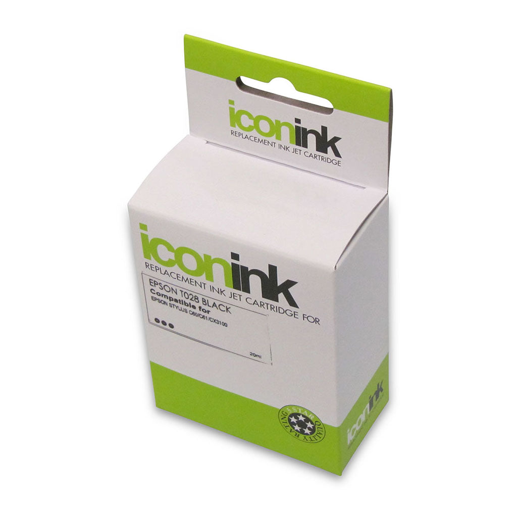 Icon Compatible Epson T028 Black Ink Cartridge