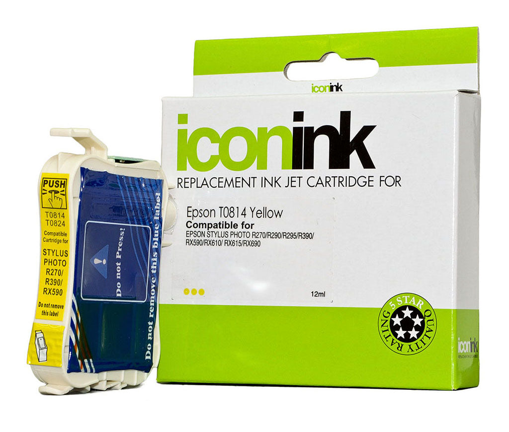 Icon Compatible Epson T0814 Yellow 81N Ink Cartridge