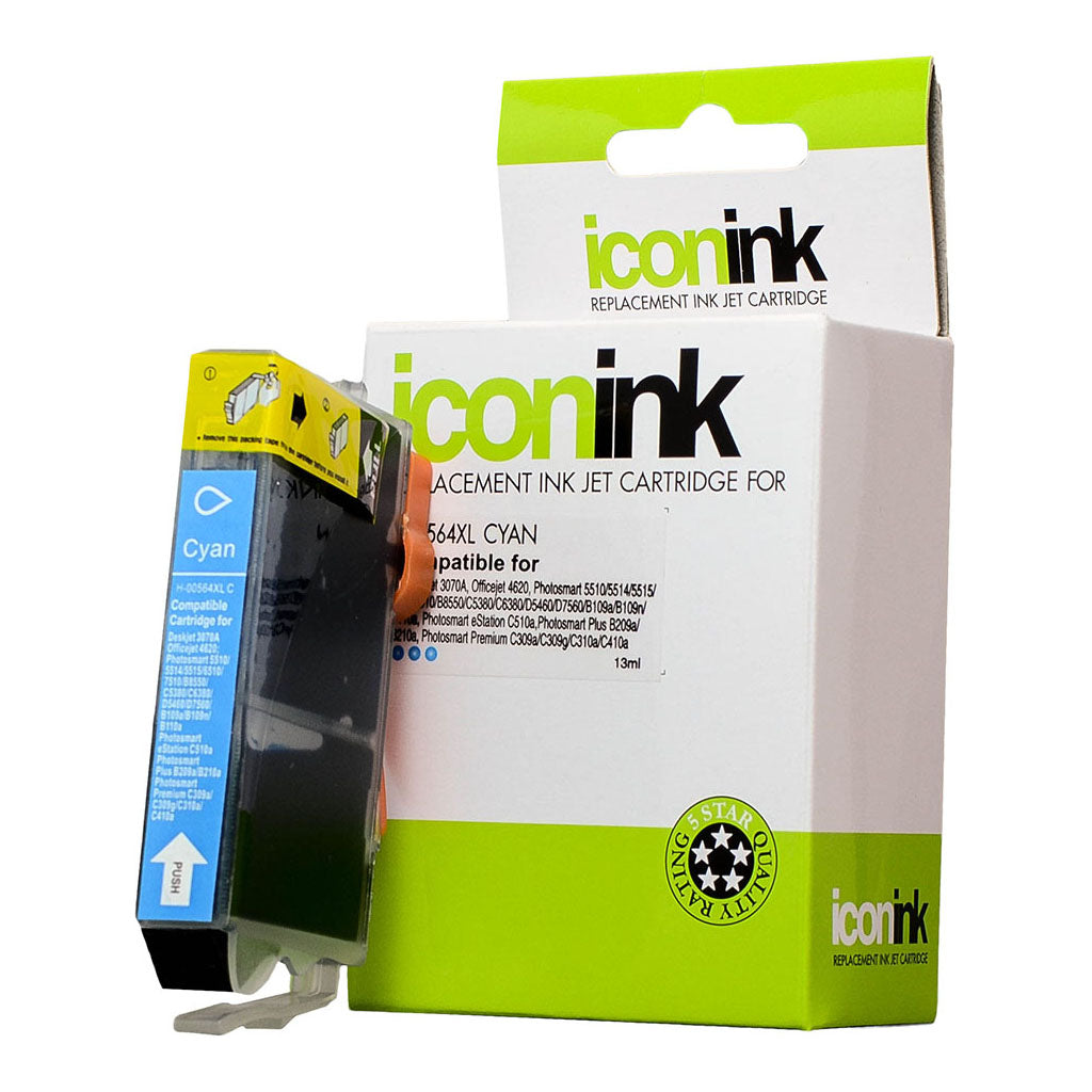 Icon Compatible HP 564XL Cyan Ink Cartridge (CB323WA)