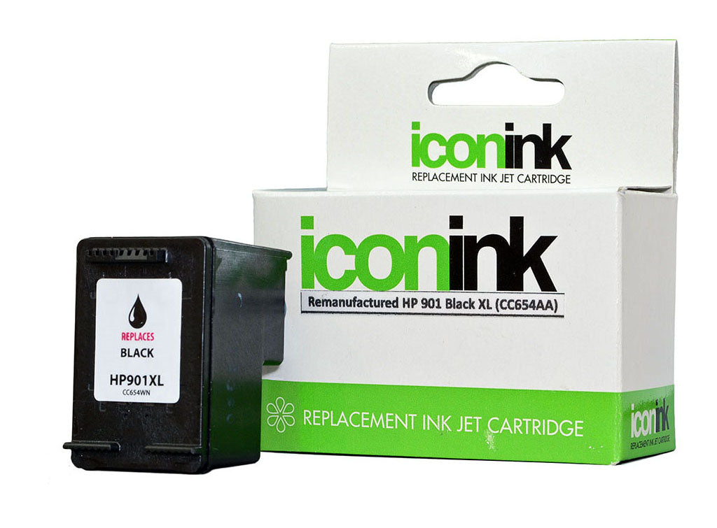 Icon Remanufactured HP 901 Black XL Ink Cartridge (CC654A)
