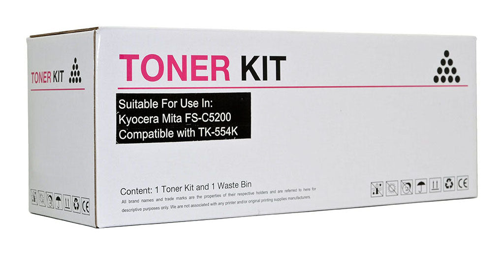 Icon Compatible Kyocera Compatible TK554 Black Toner Cartridge