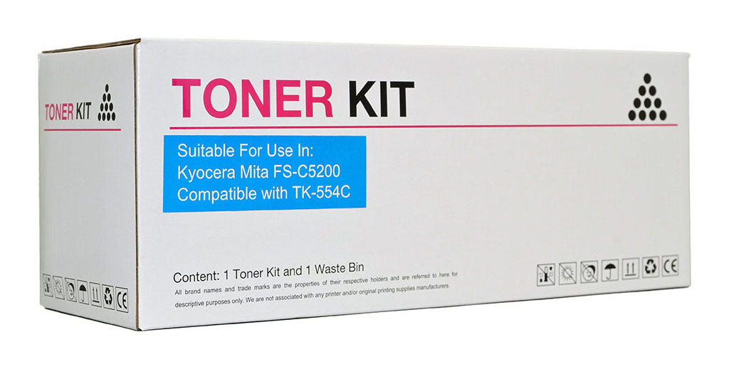 Icon Compatible Kyocera Compatible TK554 Cyan Toner Cartridge