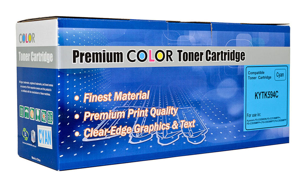 Icon Compatible Kyocera Compatible TK594 Cyan Toner Cartridge
