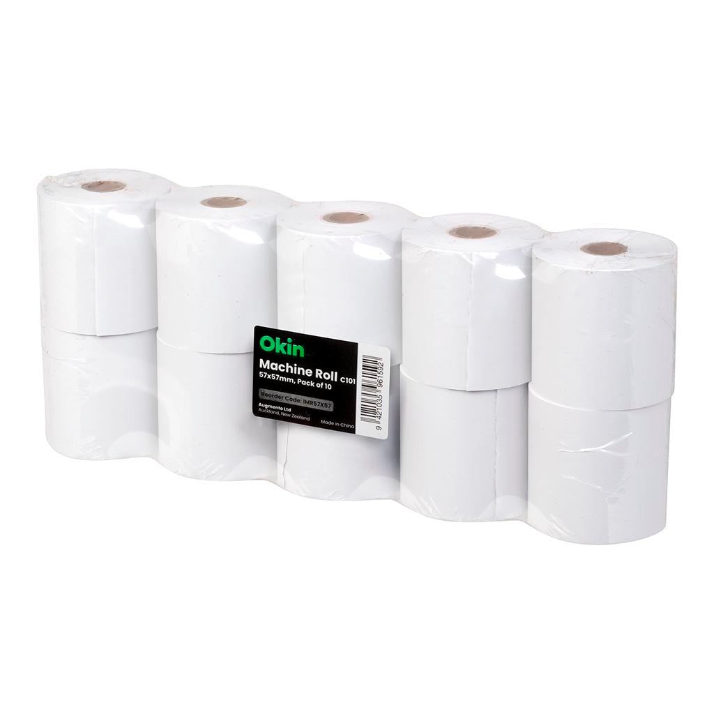 Okin Machine Roll 57x57mm (C101), Pack of 10